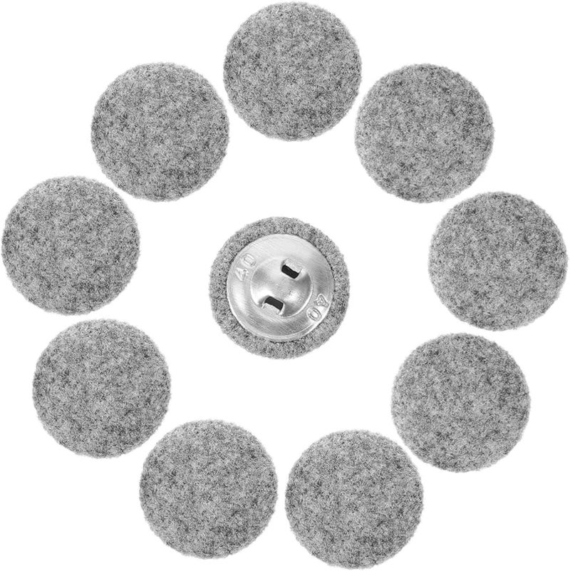 أزرار خياطة مستديرة رمادية فاتحة 2.5 سم للمعاطف والسترات وصنع الملابس DIY - Image 1